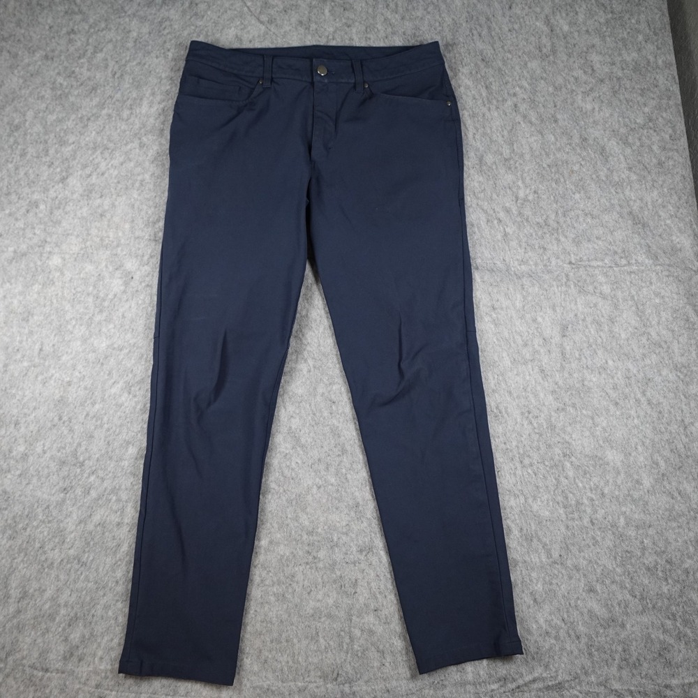 Lululemon Pants Mens 32 Navy Blue ABC Slim Fit Warpstreme Stretch Performance